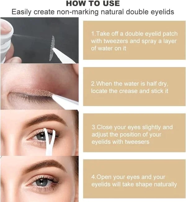 🔥Buy two get one free🔥New Glue-Free Ultra Natural Invisible Double Eyelid Sticker