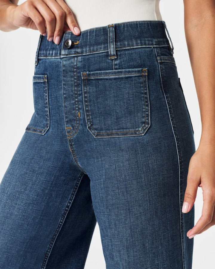 🔥Buy 2 Free Shipping✈️Tummy Control Cropped Wide-Leg Jeans