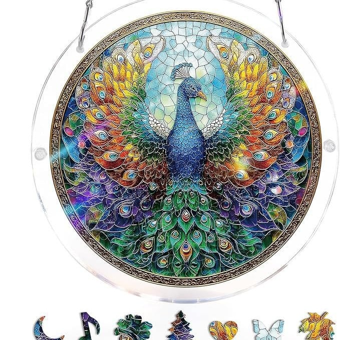 🔥LAST DAY 70% OFF 🧩Acrylic 80 Pcs Puzzle✨Suncatcher Hanging Ornament
