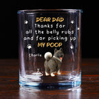Thanks For All Dad - Personalized Whiskey Glass