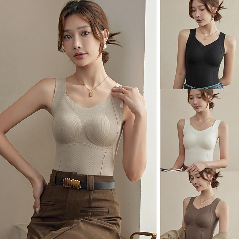 🏆Flash Sale⚡Almost Gone💥Thickened Warm Tank Top with Lined Bra