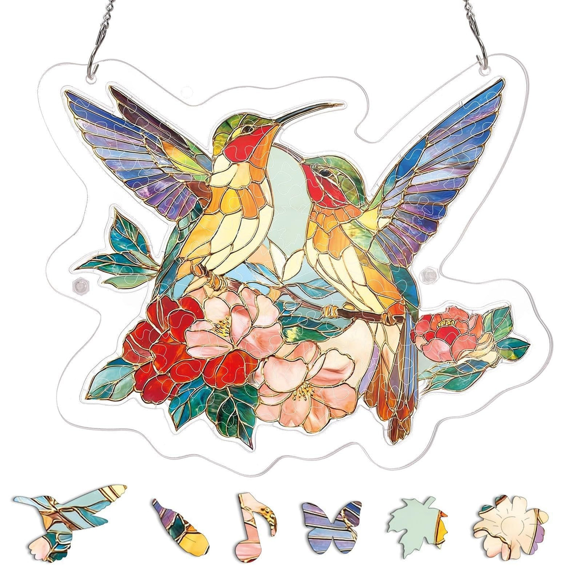🔥LAST DAY 70% OFF 🧩Acrylic 80 Pcs Puzzle✨Suncatcher Hanging Ornament