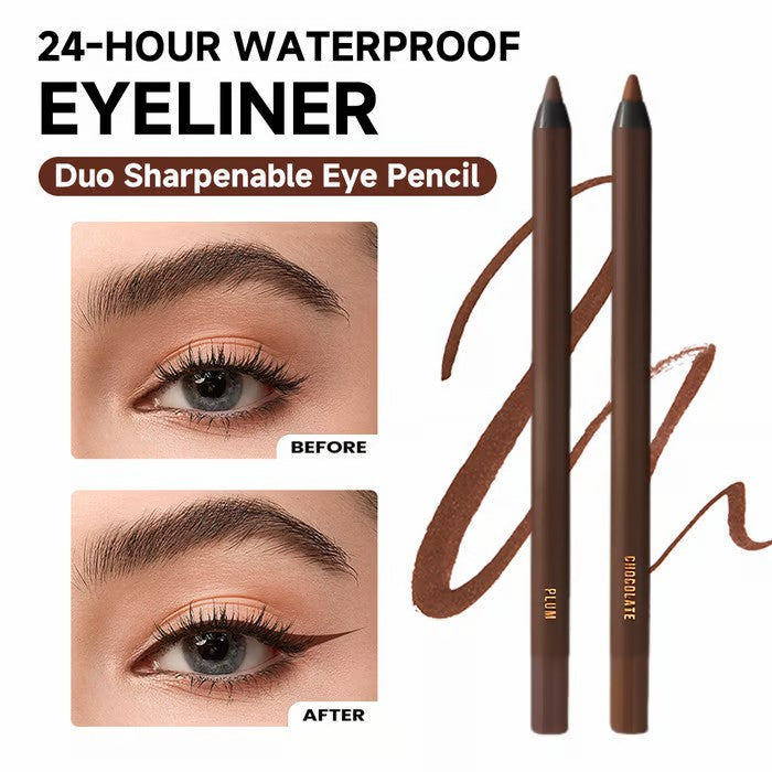 💥Last Day Buy 1 Get 1 Free💥24 HR Waterproof Eyeliner Duo Sharpenable Eye Pencil💧