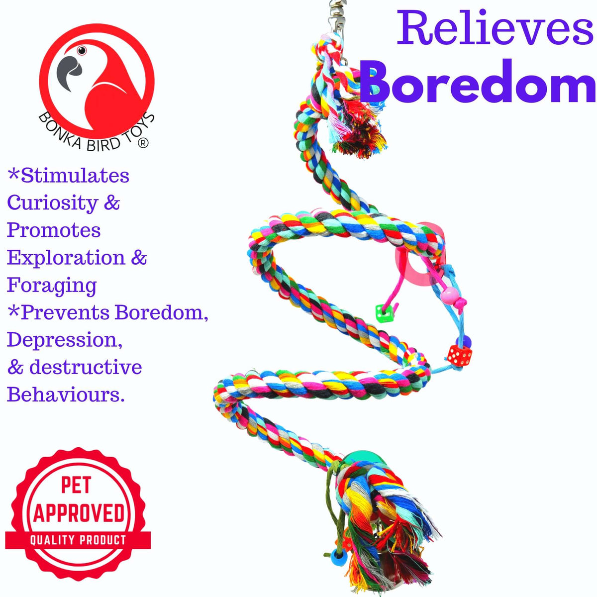 1960 Medium Rope Coil Charm Swing