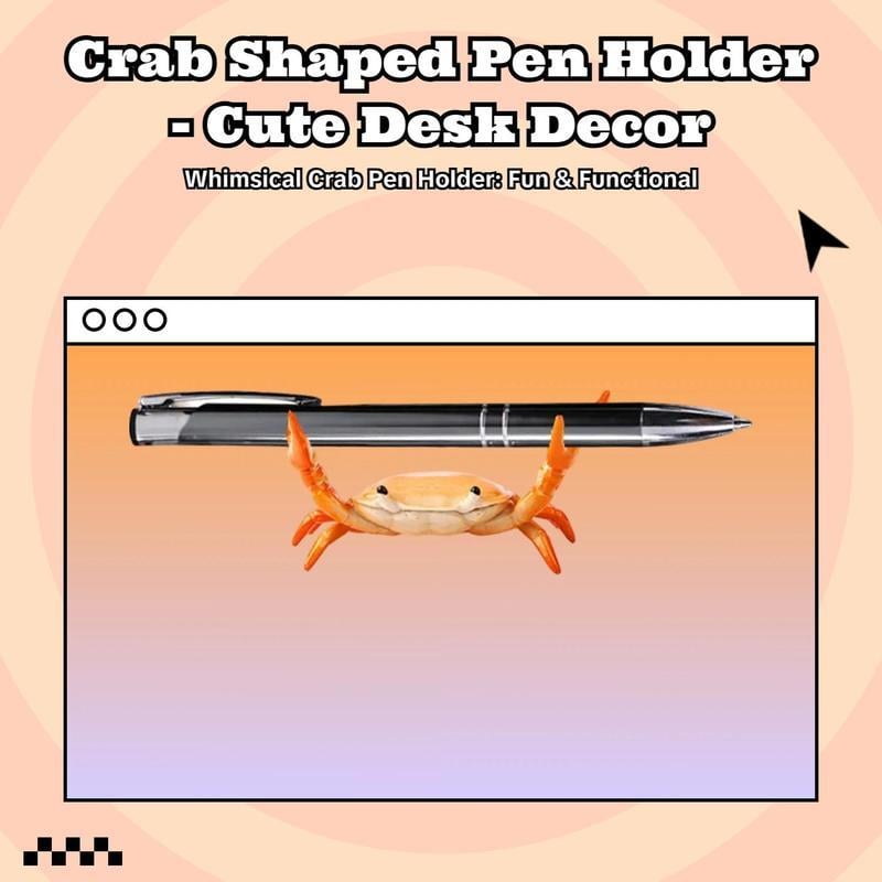 📢🎁Last Day 50% OFF🦀🔥Cute crab-shaped pen holder