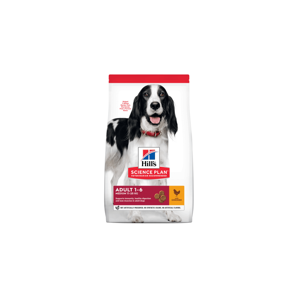 Hill's Science Plan Canine Adult Medium Breed Chicken & Rice Dry Dog Food