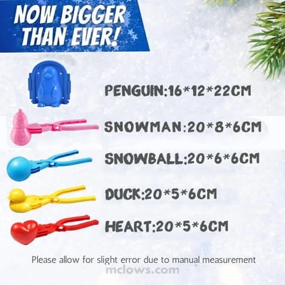 🎁Xmas  Hot Sales - 49% OFF🎅Endless Fun Snowball Kit