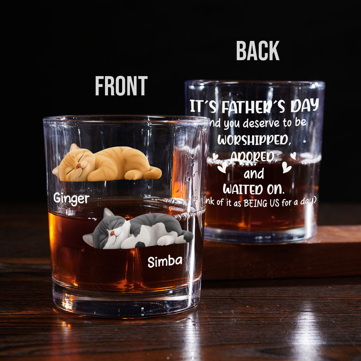 Deserve To Be - Personalized Whiskey Glass