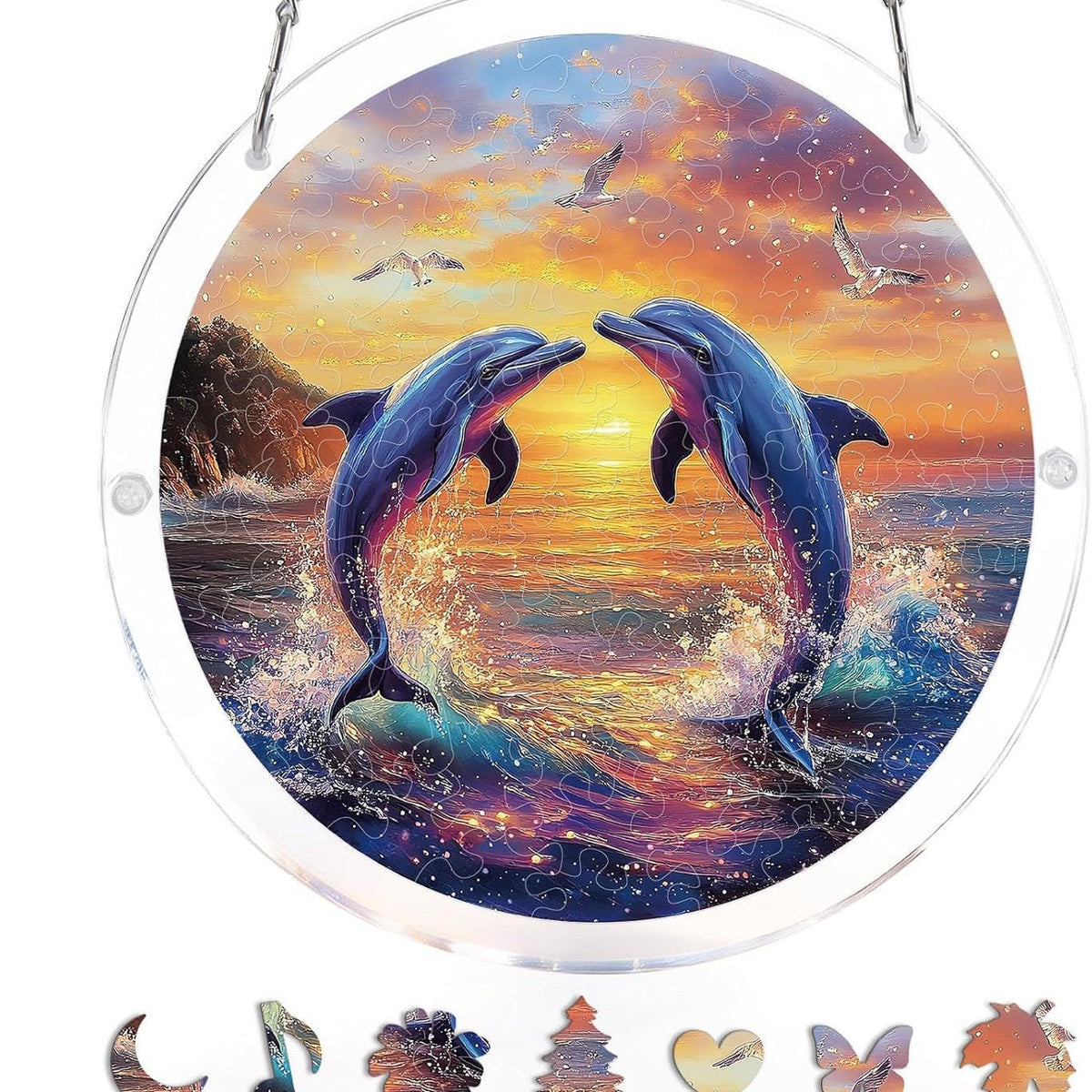 🔥LAST DAY 70% OFF 🧩Acrylic 80 Pcs Puzzle✨Suncatcher Hanging Ornament