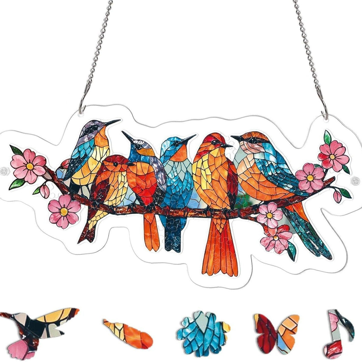 🔥LAST DAY 70% OFF 🧩Acrylic 80 Pcs Puzzle✨Suncatcher Hanging Ornament