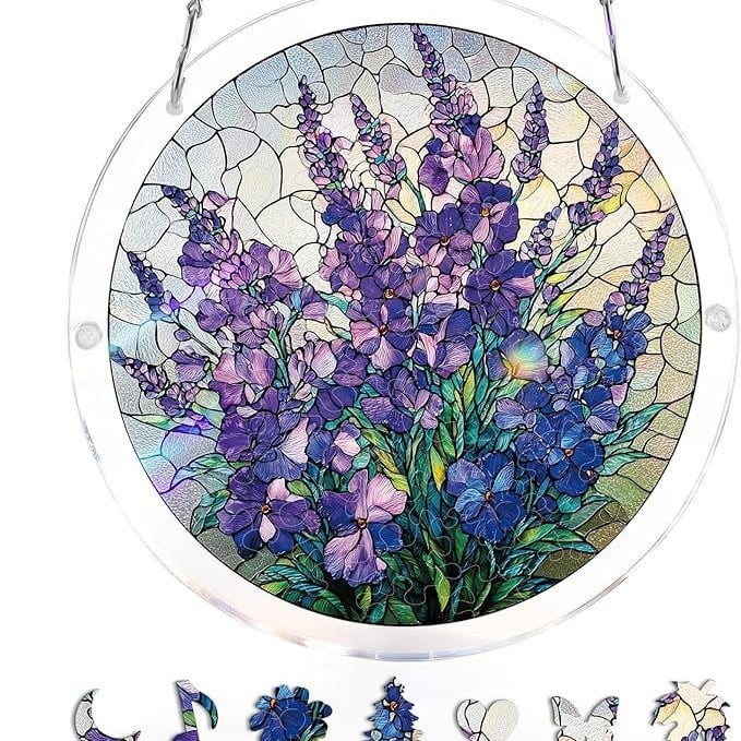 🔥LAST DAY 70% OFF 🧩Acrylic 80 Pcs Puzzle✨Suncatcher Hanging Ornament