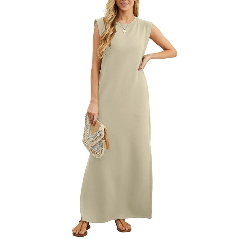 💕Limited Hot Sale 60% OFF💃🌿Women's Casual Loose Split Wrinkle-Free Long Dress