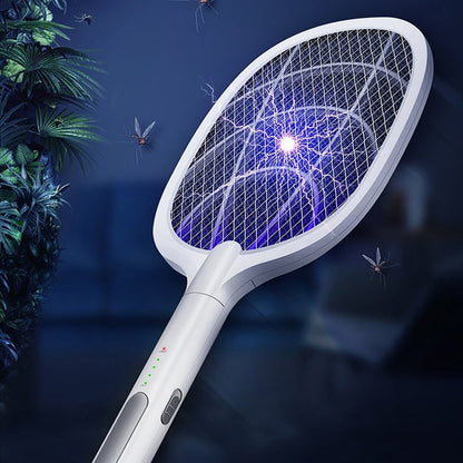 🔥HOT SALE🔥USB Rechargeable Electric Fly Swatter Large Insect Racket