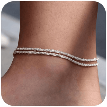 🌸Mother's Day Promotion🥰Dainty Layered Waterproof Anklet For