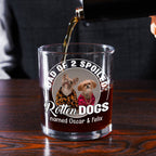 Rotten Dogs Photo - Personalized Whiskey Glass