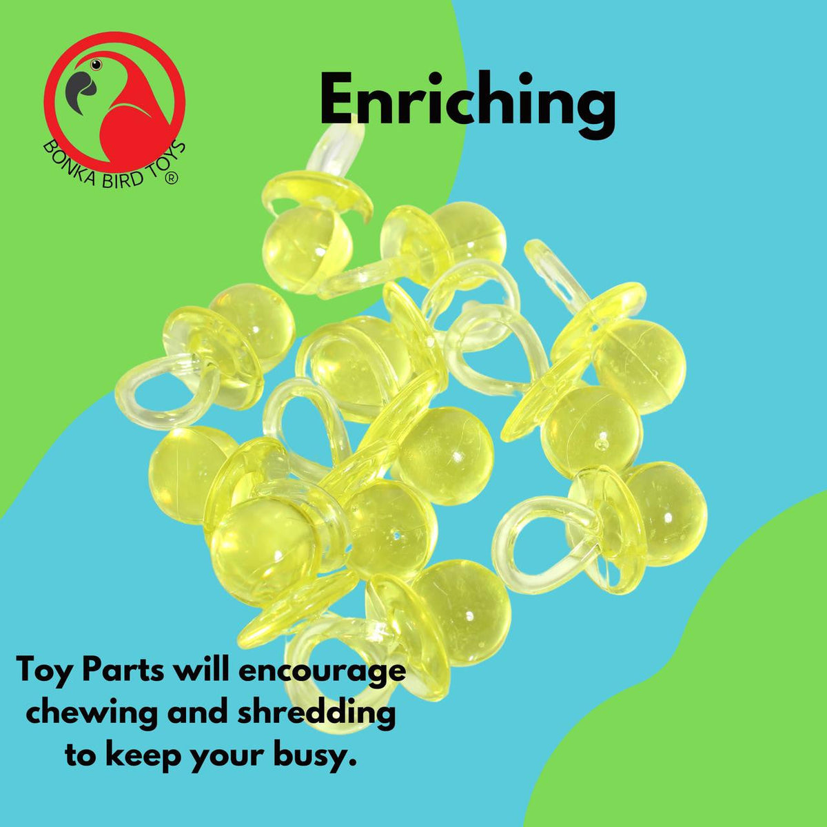 2823 Pk12 Medium Acrylic Pacifiers