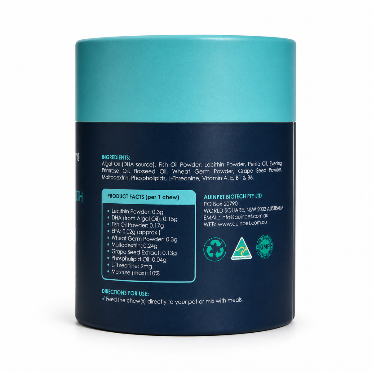 Auinpet Brain + Vision Health for Pets