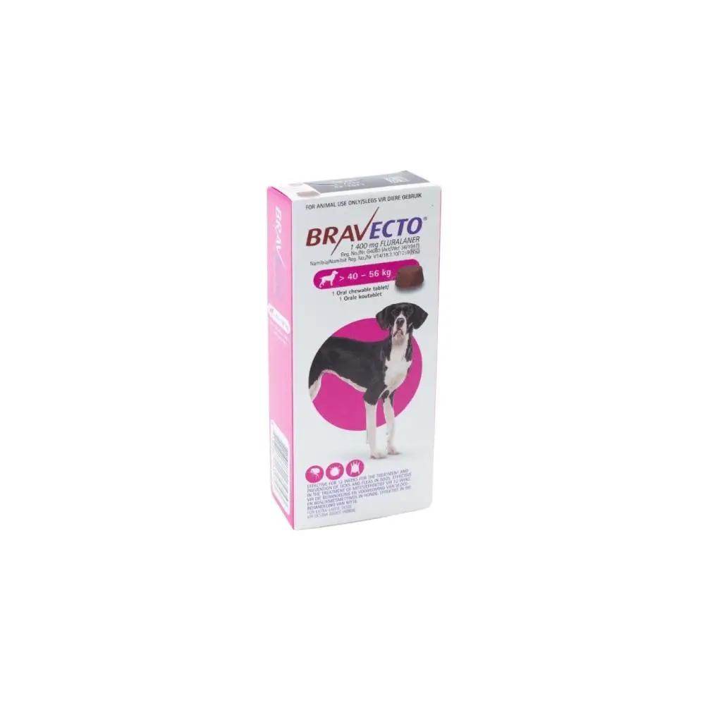 Bravecto X Large One Tablet 1400mg 40kg to 56kg Pink