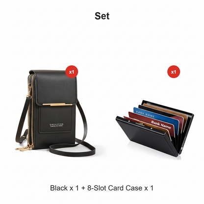 🏆Last Day Promotion：ONLY ￡7.99!!👜📱 Simple and elegant women's touchscreen crossbody phone wallet