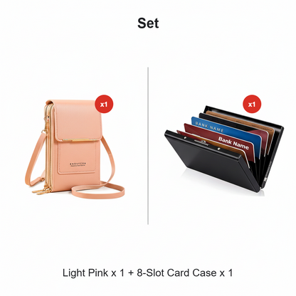 🏆Last Day Promotion：ONLY ￡7.99!!👜📱 Simple and elegant women's touchscreen crossbody phone wallet