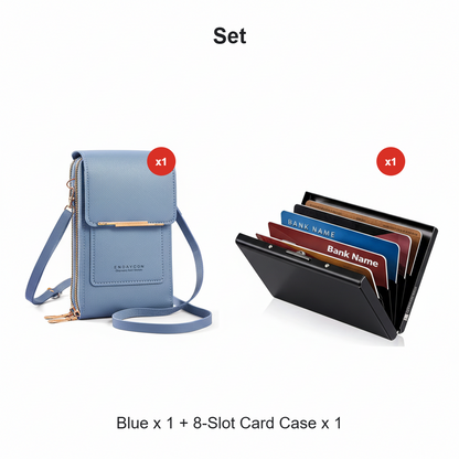 🏆Last Day Promotion：ONLY ￡7.99!!👜📱 Simple and elegant women's touchscreen crossbody phone wallet