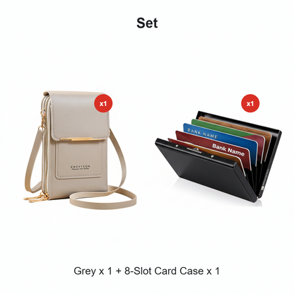 🏆Last Day Promotion：ONLY ￡7.99!!👜📱 Simple and elegant women's touchscreen crossbody phone wallet