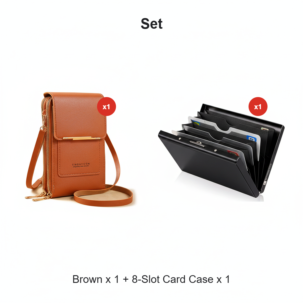 🏆Last Day Promotion：ONLY ￡7.99!!👜📱 Simple and elegant women's touchscreen crossbody phone wallet