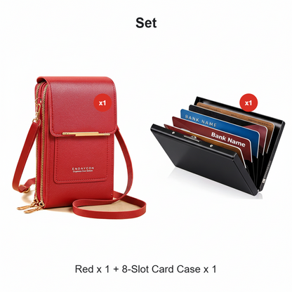 🏆Last Day Promotion：ONLY ￡7.99!!👜📱 Simple and elegant women's touchscreen crossbody phone wallet