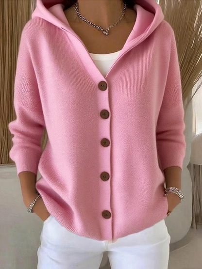 🔥LAST DAY SALE 50% OFF🔥Women Cotton Plain Long Sleeve Comfy Casual Cardigan