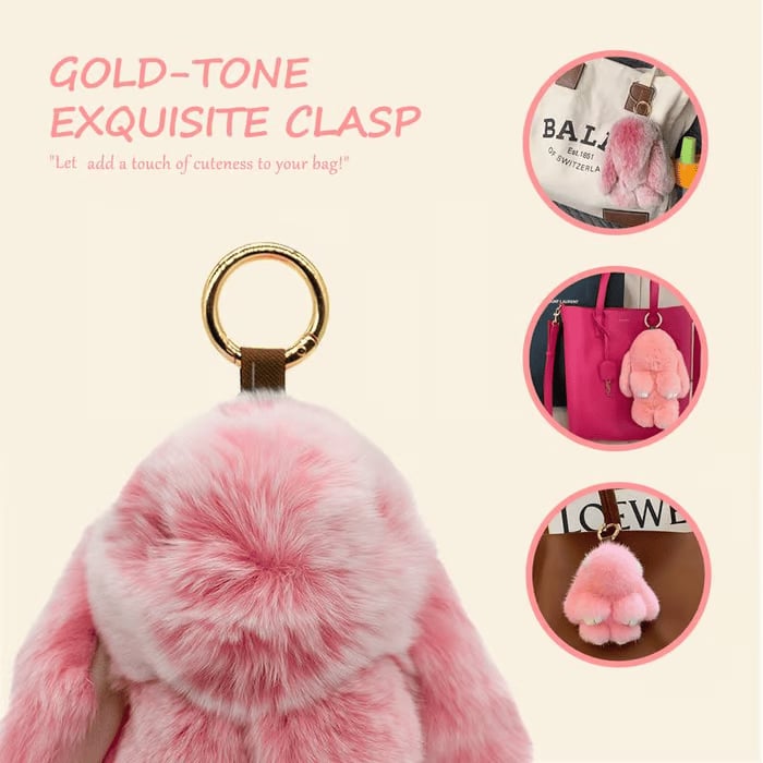 💕Early Bird Special Offer: 60% OFF🐰 Handmade Soft Bunny PomPom Charms