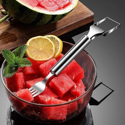 🍉 Effortless Fruit Prep-50% OFF-✨2-in-1 Fruit Cutter & Fork – For Quick and Easy Fruit Serving!🍓