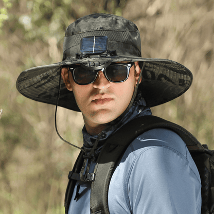 🎁LIMITED SALE 82% OFF !☀2025 New Ultralight Solar Fan Sun Hat – Lighter Than a Baseball!⚾(Only 11oz)