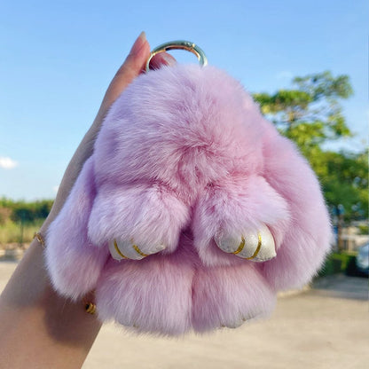 💕Early Bird Special Offer: 60% OFF🐰 Handmade Soft Bunny PomPom Charms