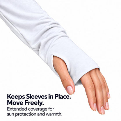 ✨Best Seller-50% OFF💐Women's Casual Crewneck Long Sleeve Top With Thumb Holes and Curved Hem