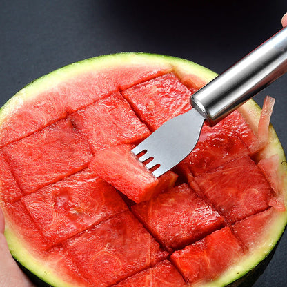🍉 Effortless Fruit Prep-50% OFF-✨2-in-1 Fruit Cutter & Fork – For Quick and Easy Fruit Serving!🍓
