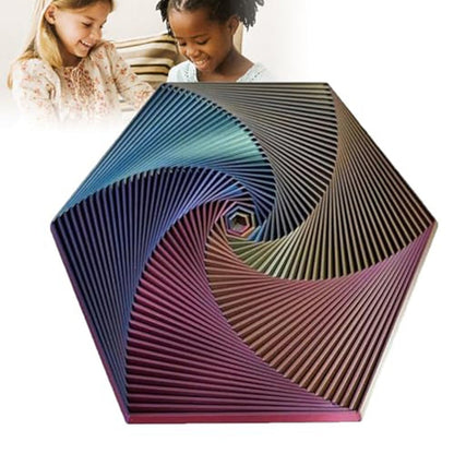 🔥3D Printed Hexagonal Magic Spiral Tower Puzzle Decompression Toy