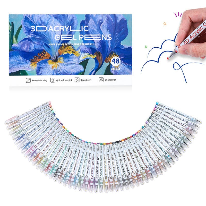 🎁New Year Sale 50% OFF🎁50K+ SOLD! Almost Gone✨Multi-Color Gel Pen Set for Drawing & Coloring