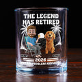 Not My Problem Dad Ver - Personalized Whiskey Glass