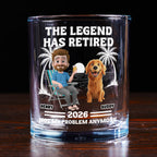 Not My Problem Dad Ver - Personalized Whiskey Glass