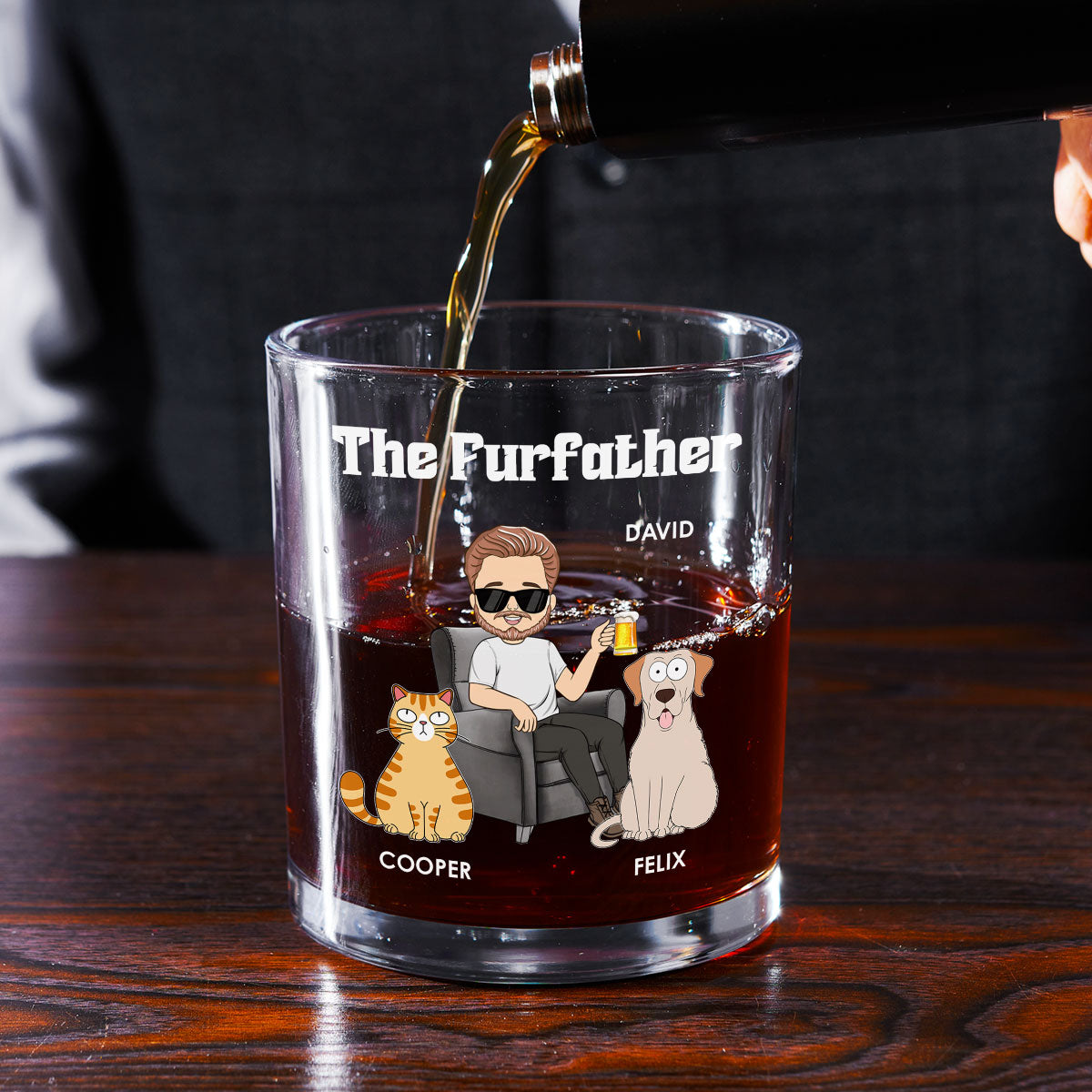 The Petfather - Personalized Whiskey Glass