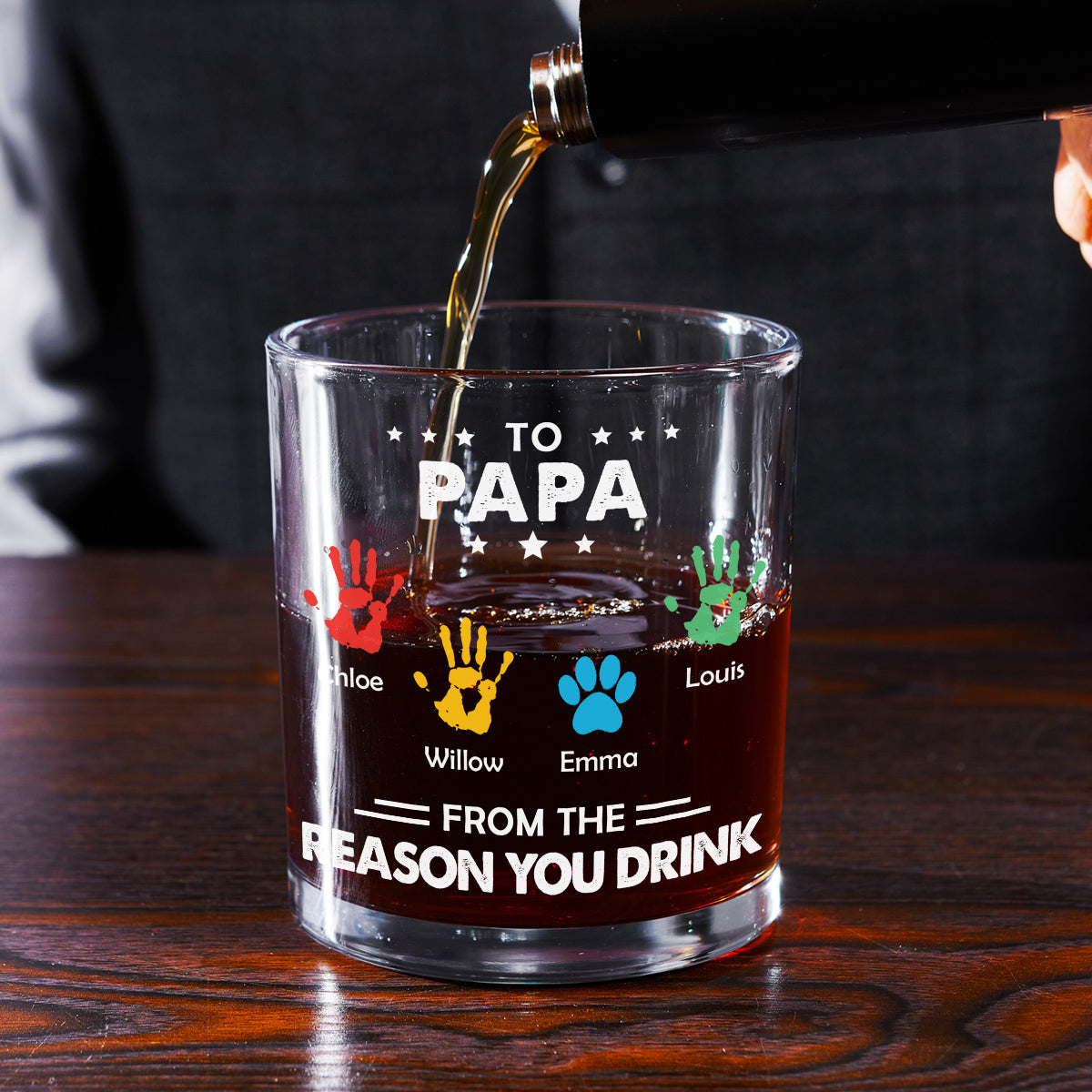 Reasons You Drink - Personalized Whiskey Glass