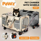 4-Wheel Pet Carrier for Large Dogs & Cats