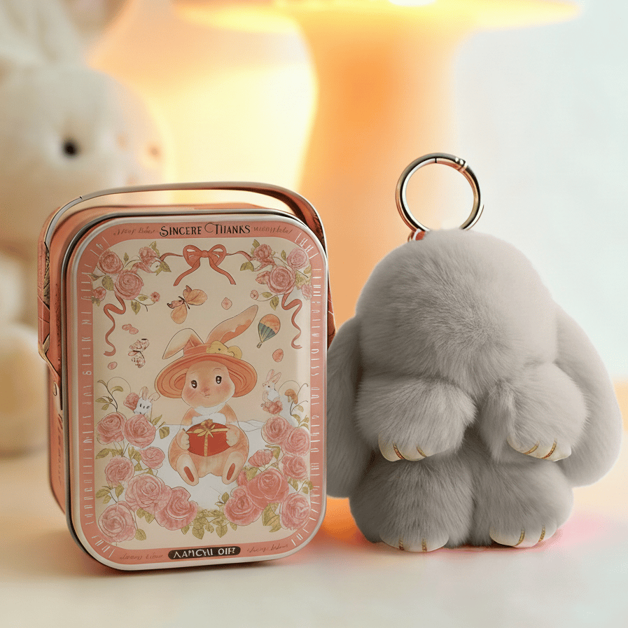 💕Early Bird Special Offer: 60% OFF🐰 Handmade Soft Bunny PomPom Charms