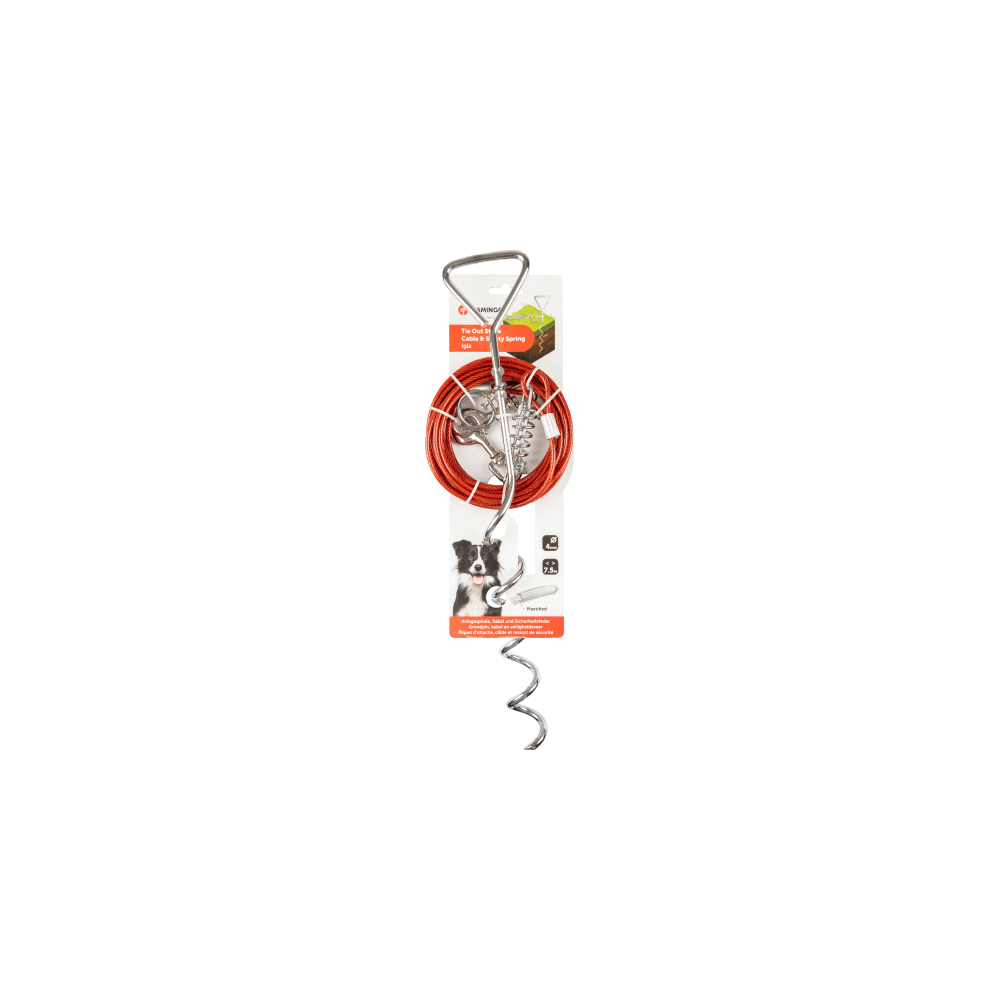 Flamingo Tie Out Stake Igla And Cable