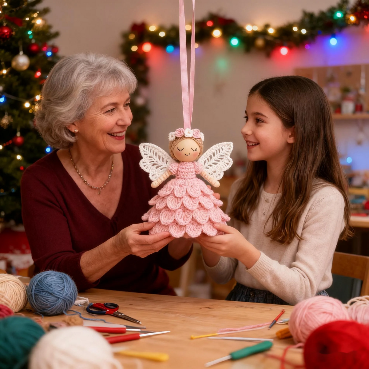 🔥Last Day Sale 50% OFF🎁Crochet your own angel - complete craft kit