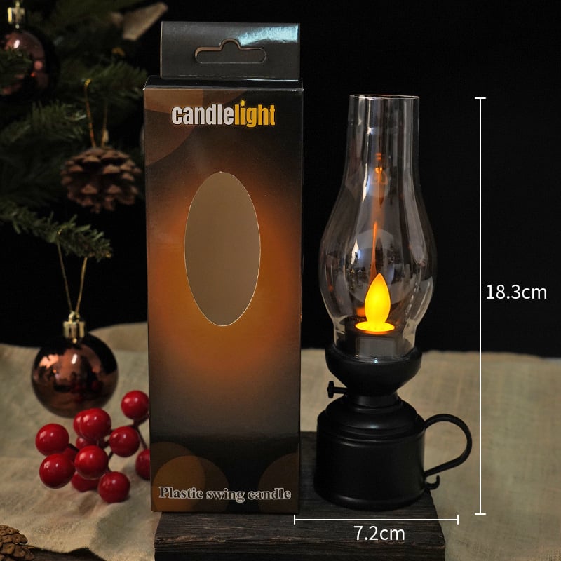 ✨Christmas Sale-49%🕯️LED Vintage Kerosene Lamp Electronic Swing Candle🔥