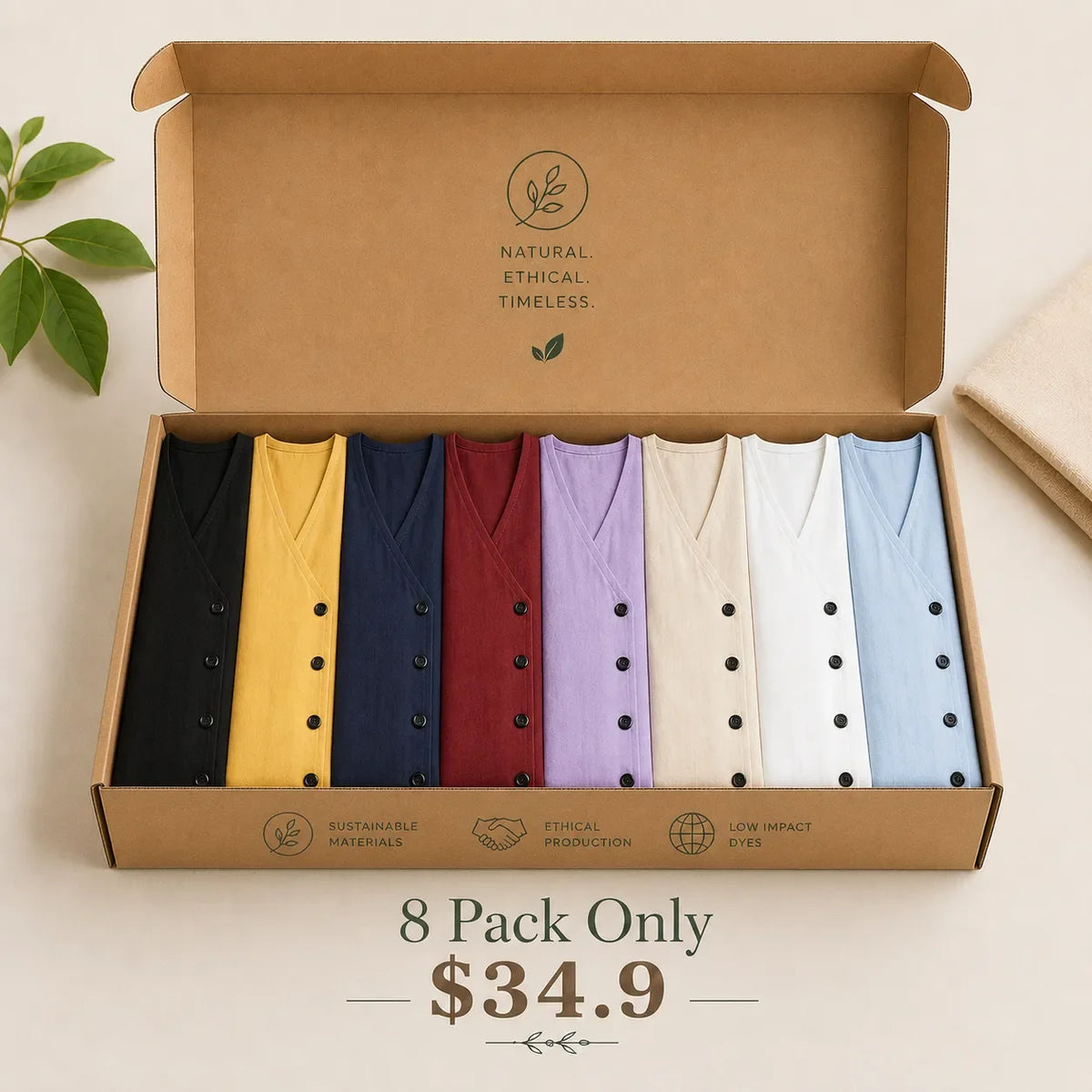 Seasonal Clearance Sale🔥8-PackOnly $34.9 Casual and stylish V-neck dress for beach vacation