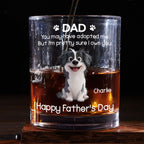 I Own You For Sure Sitting - Personalized Whiskey Glass