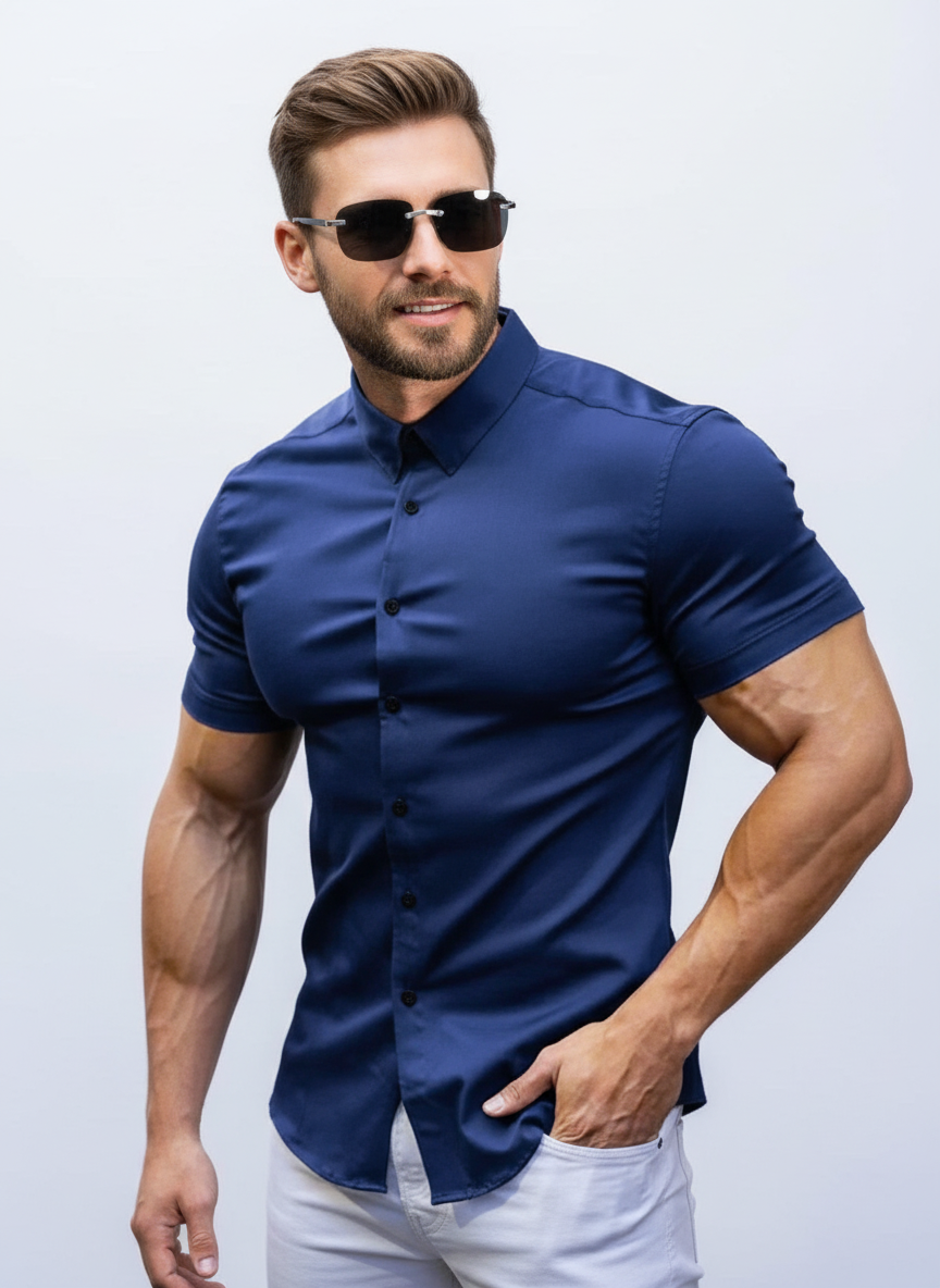 🏖️Summer cool-down deal: just £11.99! 😎🇬🇧  Men's Non-Iron Shirts – Wrinkle-Free, Comfortable All Day & Perfect for Business or Casual👔✨