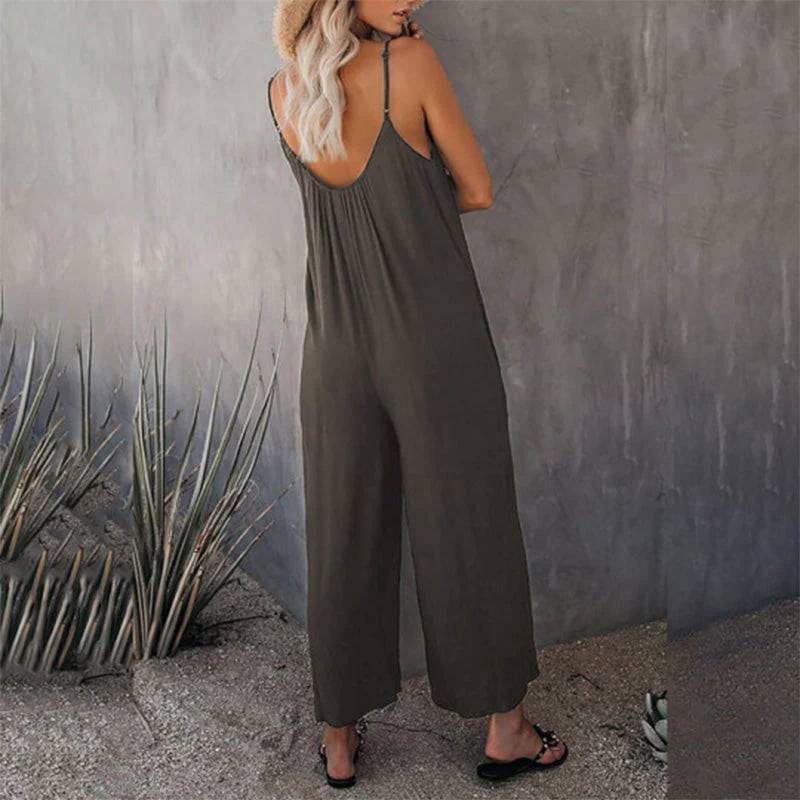 🌹Loose Sleeveless Strap Stretchy Jumpsuit